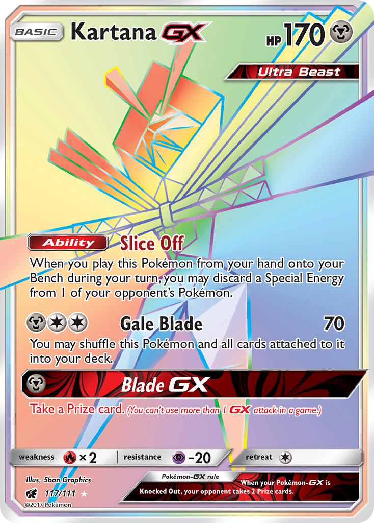 Kartana GX (117/111) [Sun & Moon: Crimson Invasion] | Play N Trade Winnipeg