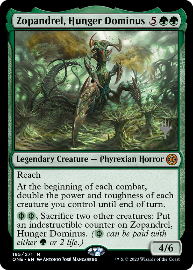 Zopandrel, Hunger Dominus (Promo Pack) [Phyrexia: All Will Be One Promos] | Play N Trade Winnipeg