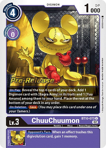 ChuuChuumon [BT10-073] [Xros Encounter Pre-Release Cards] | Play N Trade Winnipeg
