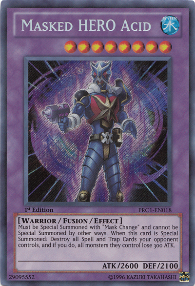 Masked Hero Acid [PRC1-EN018] Secret Rare | Play N Trade Winnipeg