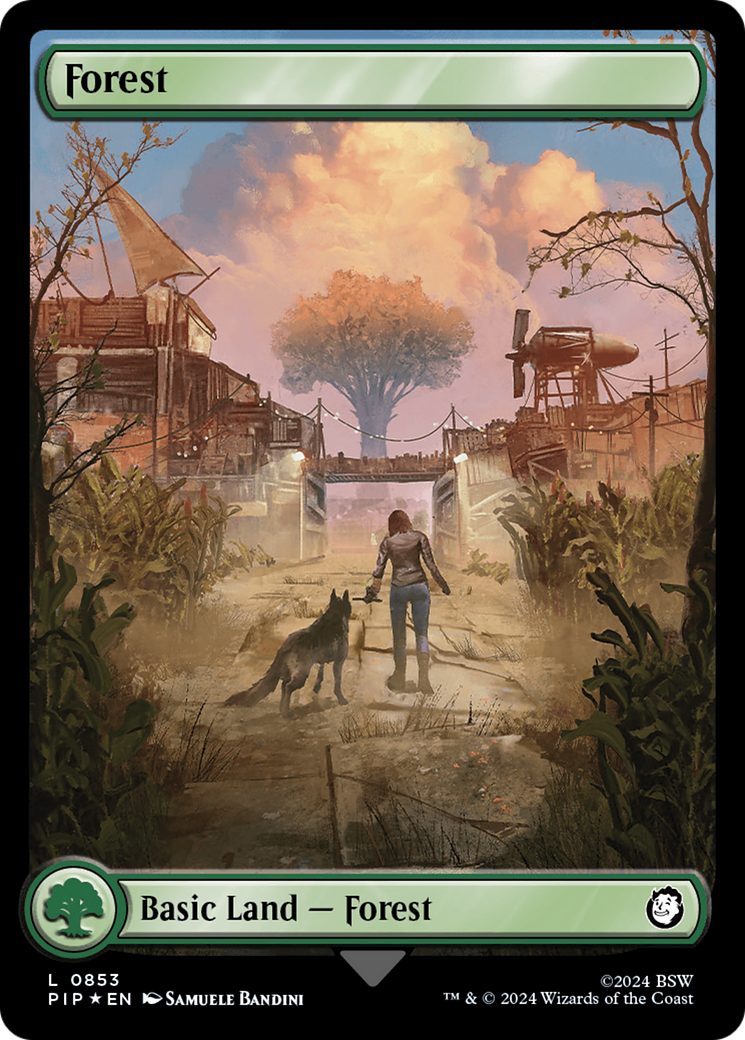 Forest (0853) (Surge Foil) [Fallout] | Play N Trade Winnipeg