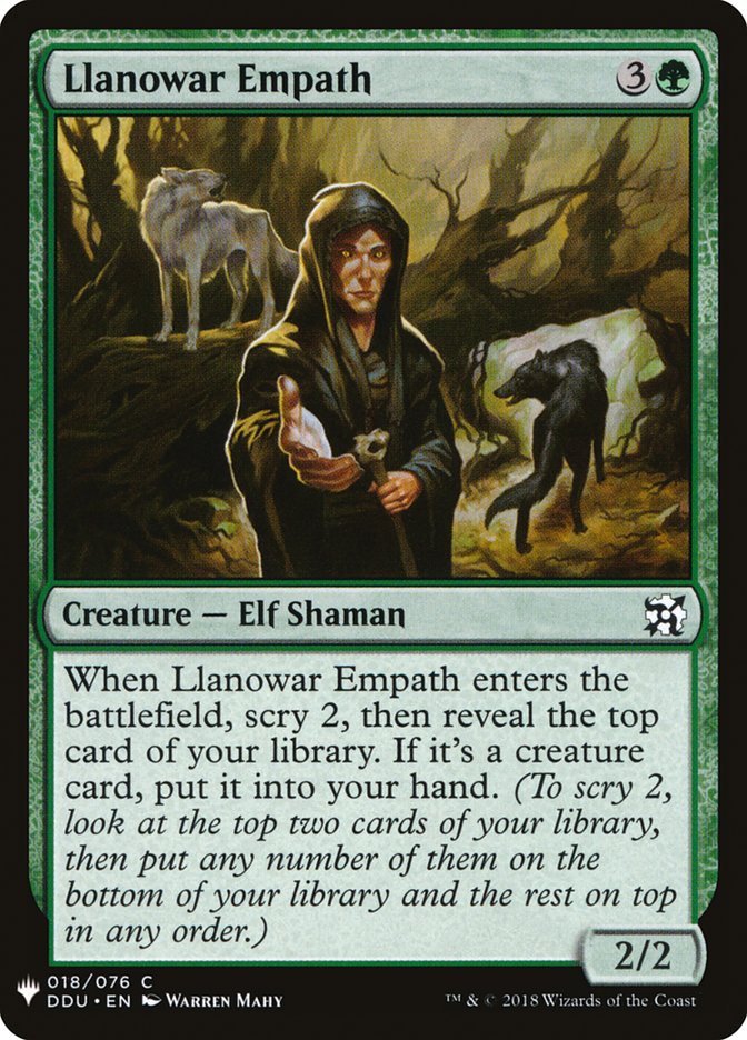 Llanowar Empath [Mystery Booster] | Play N Trade Winnipeg