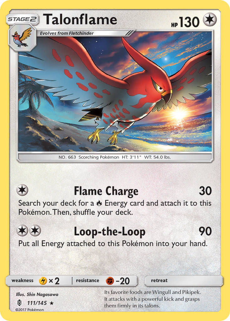 Talonflame (111/145) [Sun & Moon: Guardians Rising] | Play N Trade Winnipeg