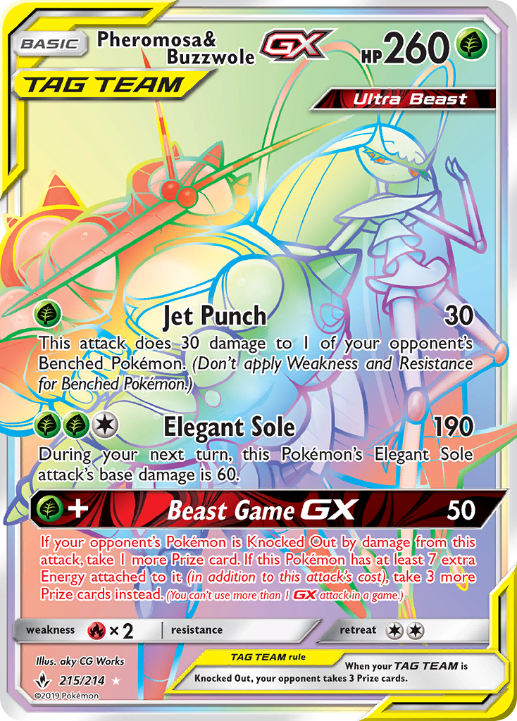 Pheromosa & Buzzwole GX (215/214) [Sun & Moon: Unbroken Bonds] | Play N Trade Winnipeg