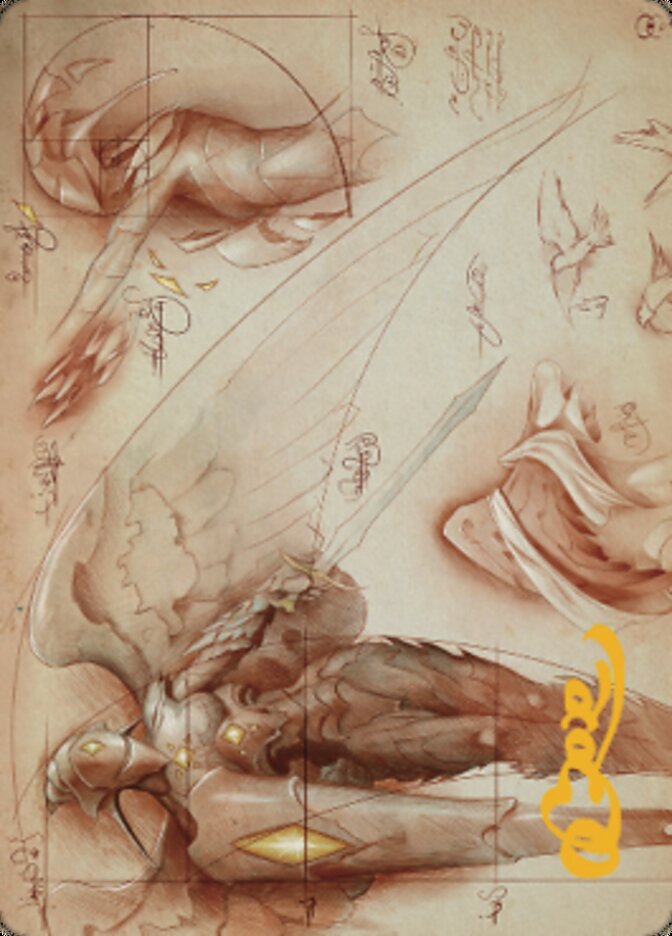 Platinum Angel Art Card (Gold-Stamped Signature) [The Brothers' War Art Series] | Play N Trade Winnipeg
