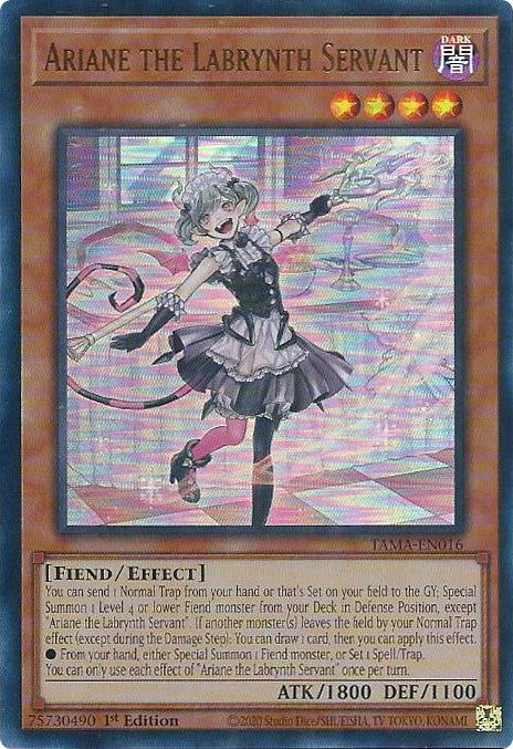 Ariane the Labrynth Servant [TAMA-EN016] Ultra Rare | Play N Trade Winnipeg