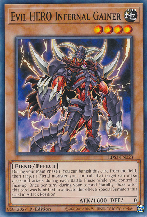 Evil HERO Infernal Gainer [LDS3-EN023] Common | Play N Trade Winnipeg