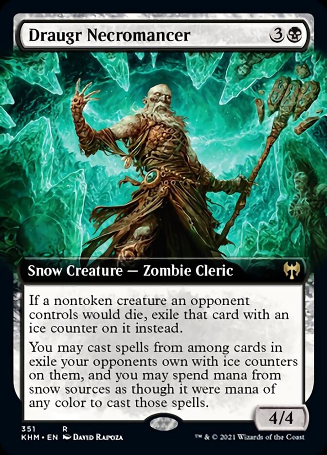 Draugr Necromancer (Extended Art) [Kaldheim] | Play N Trade Winnipeg