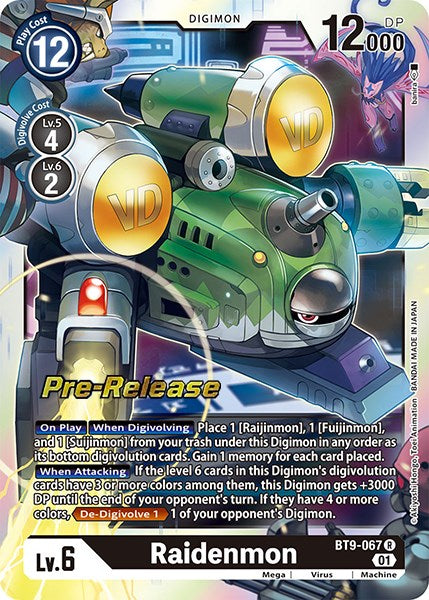 Raidenmon [BT9-067] [X Record Pre-Release Promos] | Play N Trade Winnipeg