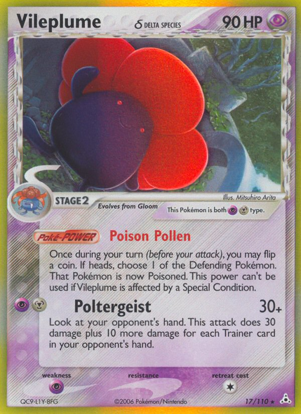 Vileplume (17/110) (Delta Species) [EX: Holon Phantoms] | Play N Trade Winnipeg