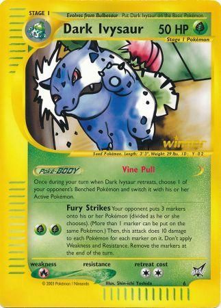 Dark Ivysaur (6) (Winner) (Jumbo Card) [Best of Promos] | Play N Trade Winnipeg