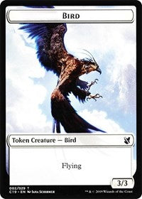 Bird (002) // Sculpture Double-sided Token [Commander 2019 Tokens] | Play N Trade Winnipeg