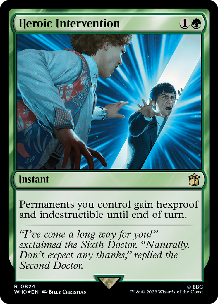 Heroic Intervention (Surge Foil) [Doctor Who] | Play N Trade Winnipeg