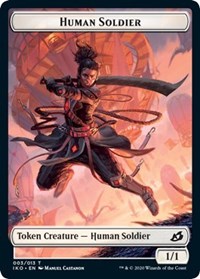 Human Soldier (003) // Zombie Double-sided Token [Commander 2020 Tokens] | Play N Trade Winnipeg