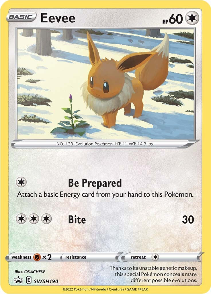 Eevee (SWSH190) [Sword & Shield: Black Star Promos] | Play N Trade Winnipeg