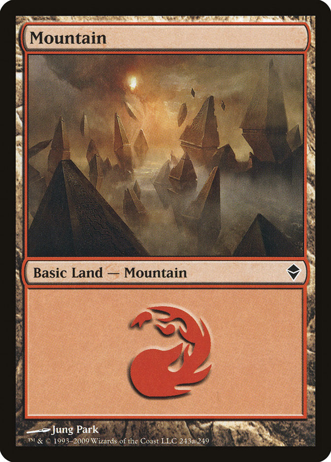 Mountain (243a) [Zendikar] | Play N Trade Winnipeg