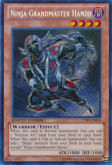 Ninja Grandmaster Hanzo [CT09-EN003] Secret Rare | Play N Trade Winnipeg