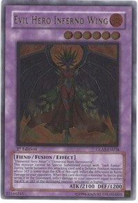 Evil Hero Inferno Wing (UTR) [GLAS-EN038] Ultimate Rare | Play N Trade Winnipeg