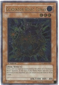 Gladiator Beast Torax (UTR) [GLAS-EN081] Ultimate Rare | Play N Trade Winnipeg