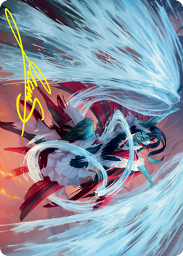 Torrent Sculptor Art Card (Gold-Stamped Signature) [Strixhaven: School of Mages Art Series] | Play N Trade Winnipeg