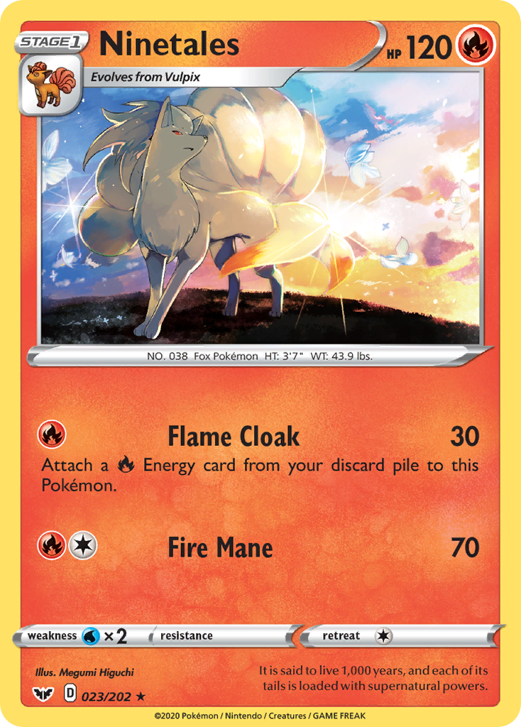 Ninetales (023/202) [Sword & Shield: Base Set] | Play N Trade Winnipeg