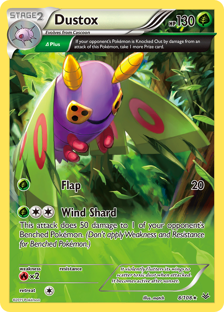 Dustox (8/108) [XY: Roaring Skies] | Play N Trade Winnipeg