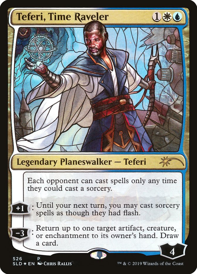 Teferi, Time Raveler (Stained Glass) [Secret Lair Drop Promos] | Play N Trade Winnipeg