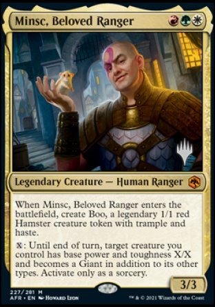 Minsc, Beloved Ranger (Promo Pack) [Dungeons & Dragons: Adventures in the Forgotten Realms Promos] | Play N Trade Winnipeg