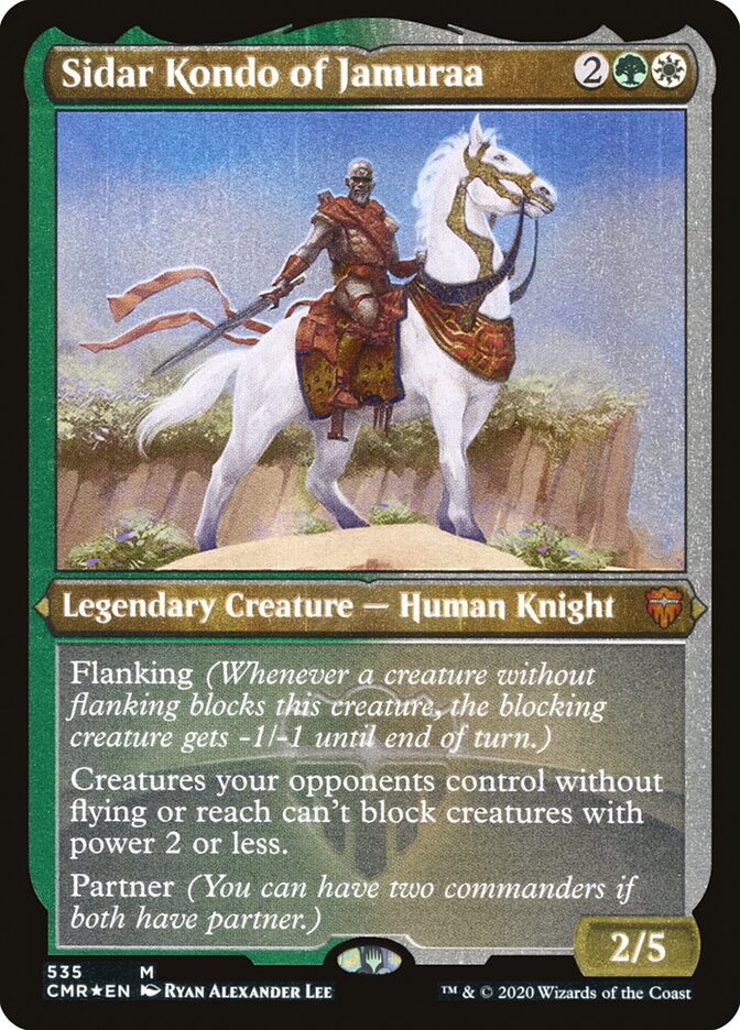 Sidar Kondo of Jamuraa (Etched) [Commander Legends] | Play N Trade Winnipeg