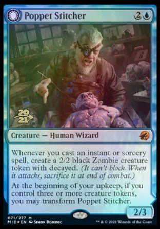 Poppet Stitcher // Poppet Factory [Innistrad: Midnight Hunt Prerelease Promos] | Play N Trade Winnipeg