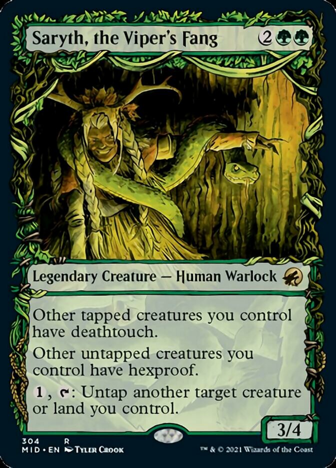 Saryth, the Viper's Fang (Showcase Equinox) [Innistrad: Midnight Hunt] | Play N Trade Winnipeg