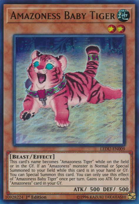 Amazoness Baby Tiger [LEDU-EN009] Ultra Rare | Play N Trade Winnipeg