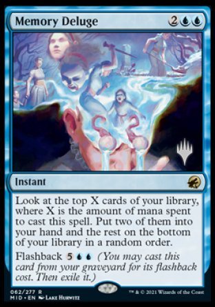 Memory Deluge (Promo Pack) [Innistrad: Midnight Hunt Promos] | Play N Trade Winnipeg