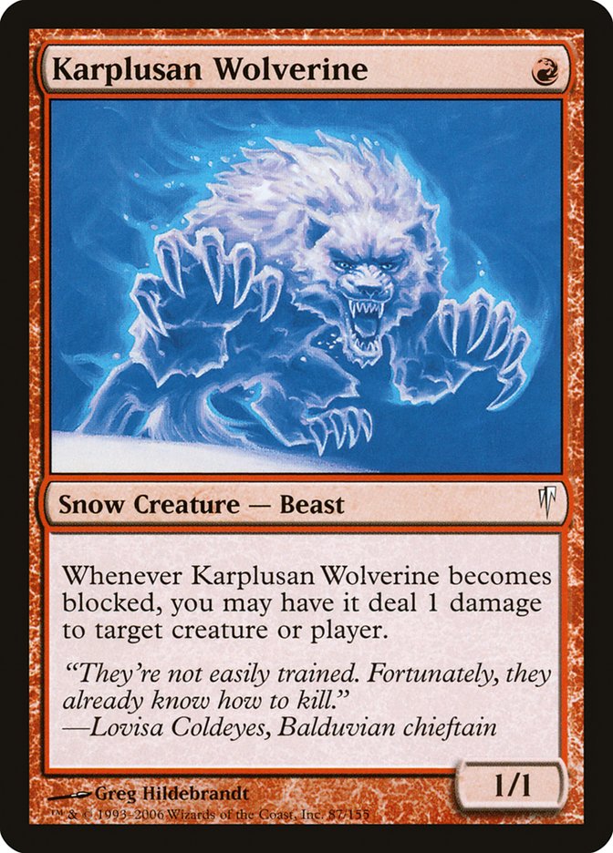 Karplusan Wolverine [Coldsnap] | Play N Trade Winnipeg