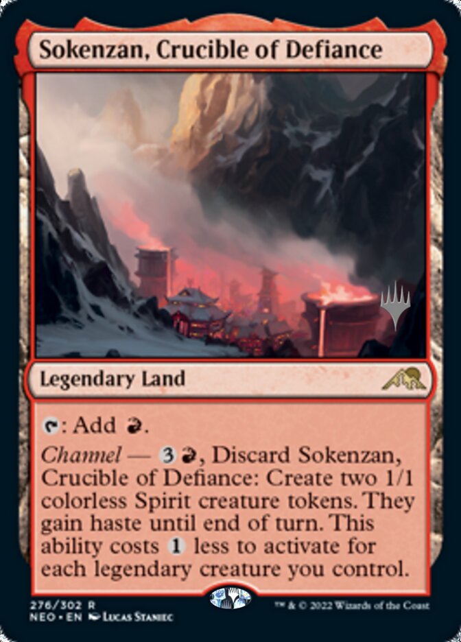 Sokenzan, Crucible of Defiance (Promo Pack) [Kamigawa: Neon Dynasty Promos] | Play N Trade Winnipeg