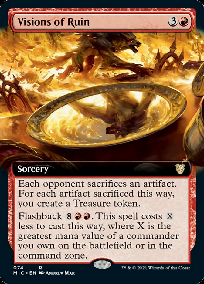 Visions of Ruin (Extended) [Innistrad: Midnight Hunt Commander] | Play N Trade Winnipeg