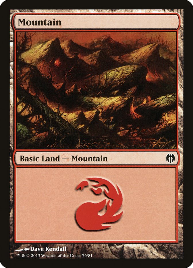 Mountain (76) [Duel Decks: Heroes vs. Monsters] | Play N Trade Winnipeg