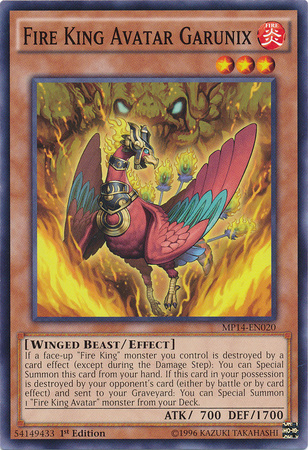 Fire King Avatar Garunix [MP14-EN020] Common | Play N Trade Winnipeg