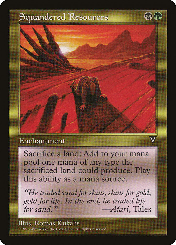 Squandered Resources [Visions] | Play N Trade Winnipeg
