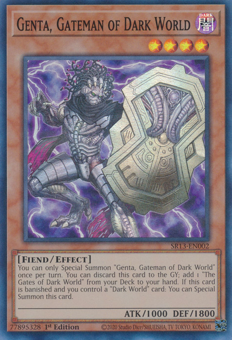 Genta, Gateman of Dark World [SR13-EN002] Super Rare | Play N Trade Winnipeg