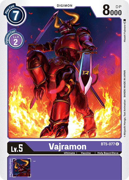 Vajramon [BT5-077] [Battle of Omni] | Play N Trade Winnipeg