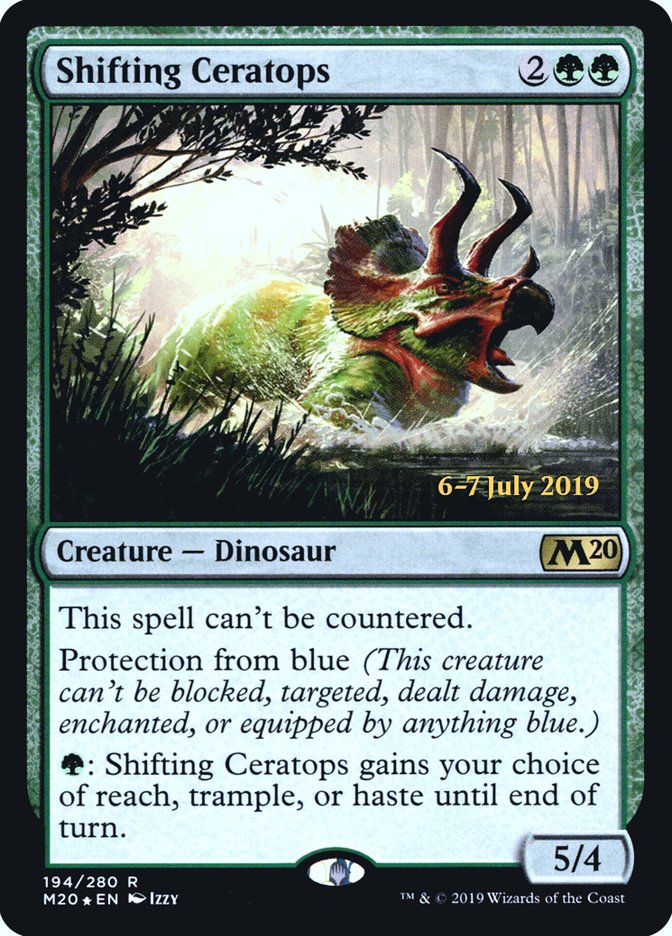 Shifting Ceratops  [Core Set 2020 Prerelease Promos] | Play N Trade Winnipeg