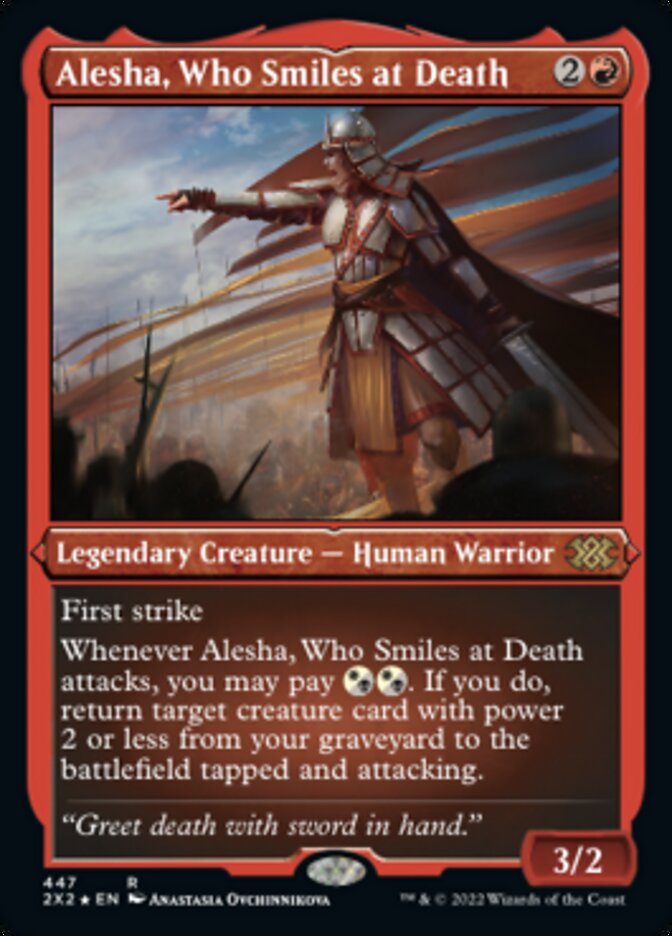 Alesha, Who Smiles at Death (Foil Etched) [Double Masters 2022] | Play N Trade Winnipeg