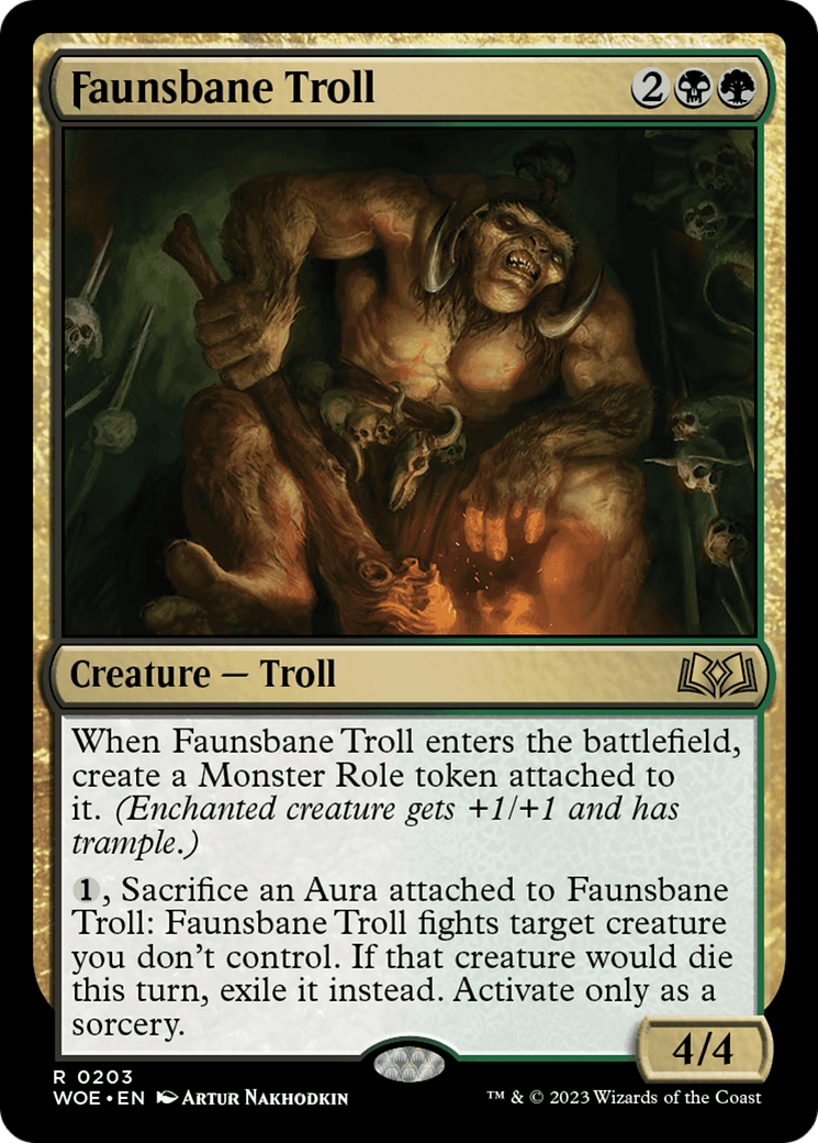 Faunsbane Troll [Wilds of Eldraine] | Play N Trade Winnipeg