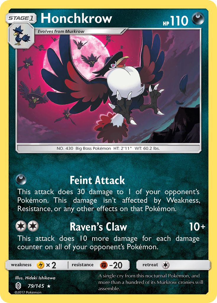 Honchkrow (79/145) [Sun & Moon: Guardians Rising] | Play N Trade Winnipeg