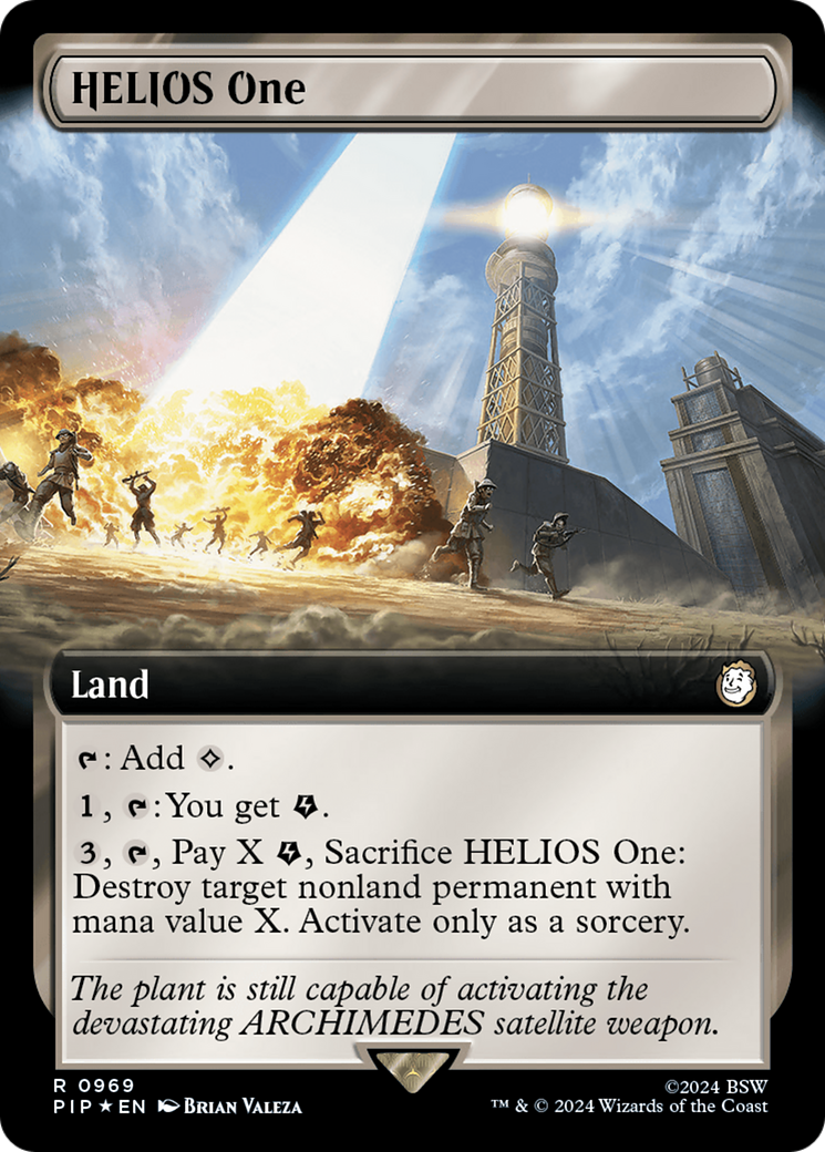 HELIOS One (Extended Art) (Surge Foil) [Fallout] | Play N Trade Winnipeg