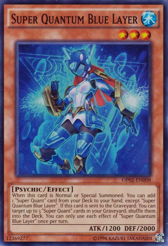 Super Quantum Blue Layer [OP02-EN008] Super Rare | Play N Trade Winnipeg