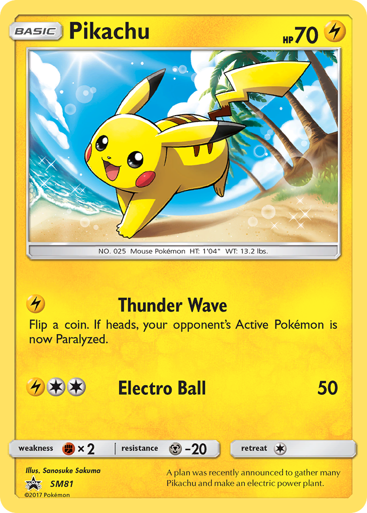 Pikachu (SM81) [Sun & Moon: Black Star Promos] | Play N Trade Winnipeg