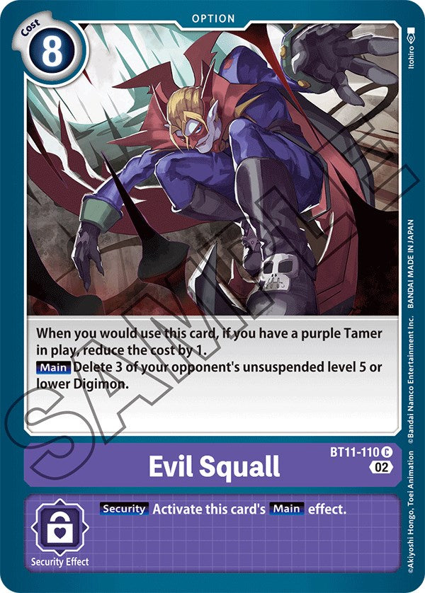 Evil Squall [BT11-110] [Dimensional Phase] | Play N Trade Winnipeg