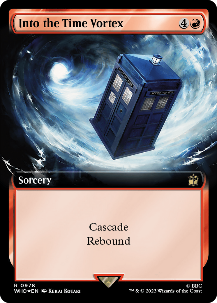 Into the Time Vortex (Extended Art) (Surge Foil) [Doctor Who] | Play N Trade Winnipeg